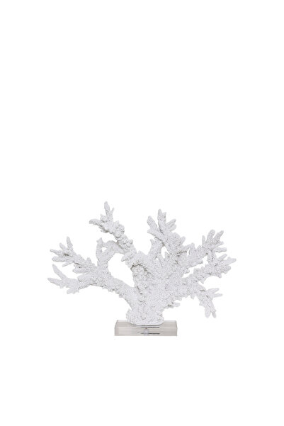 Yargıcı Mercan Formlu Akrilik Tabanlı Poliresin Obje(10x38x26 Cm)