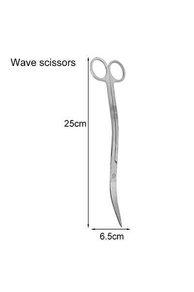 Choice4 Wave scissors Aquarium Scissors Tweezers Tool Fish Tank Plants Wave S...