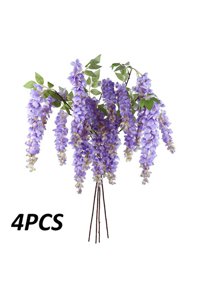 Choice4 Purple-3PCS 40'' Giant Wisteria Artificial Flowers Fake Wisteria Flor...