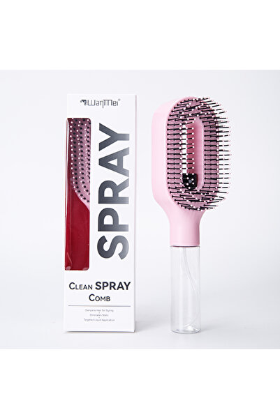 Choice8 1pc Pink Nylon 2in1 Sprayer Comb Detangling Scalp Massage Hairbrush w...