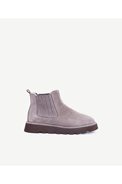 Yargıcı Leather Elastic Sheepskin Lined Boots