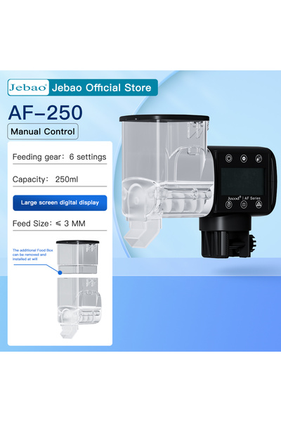 Choice3 No Battery AF-250 Jebao Jecod New Aquarium Fish Tank Feeder Intellige...