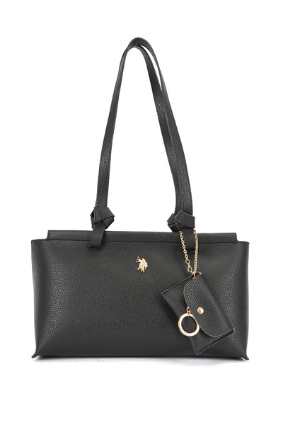 U.S. Polo Assn. حقيبة كتف نسائية سوداء Us26547