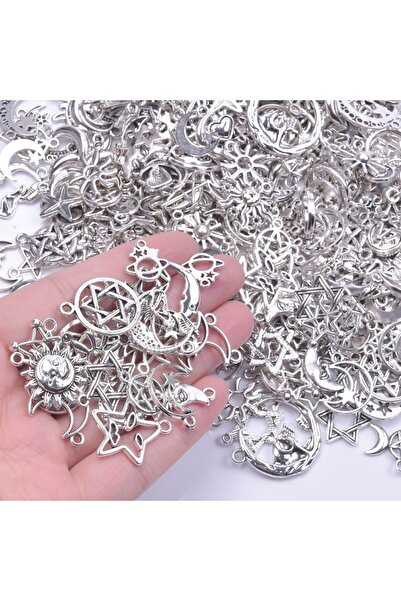 Choice other M354 50pcs/Lot Random Mix Sun Moon Star Pendant Charms For Jewel...