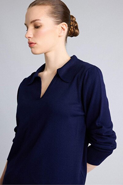 DeFacto Regular Fit Polo Collar Knit Sweater F0405AX25WN