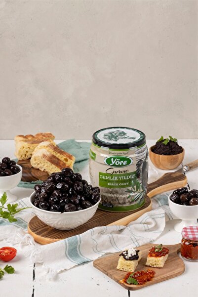 Yöre Gemlik Yıldızı Yağlı Sele Jumbo Siyah Zeytin 750 gr Teneke
