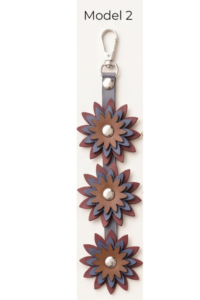 sgshobby Bag Ornament, Keychain Accessory and Accessory Faux Leather 3-Layer ...
