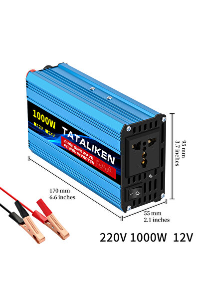 Choice4 12V 1000W 220V Pure Sine Wave Inverter 1000W-4000W DC 12V and 24V to ...
