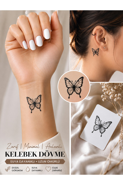 Generic Minimal Kadın Estetik Geçici Dövme Tattoo Sticker Kol Bilek Tiny 4x4 cm