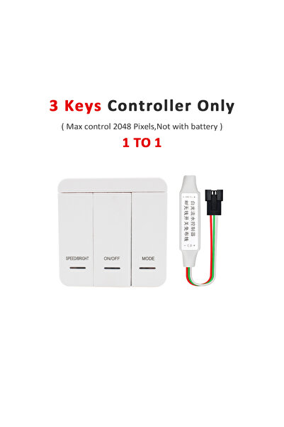 Choice 1to1 3key Controller DC5-24V WS2811 Running Water Flowing LED Light St...