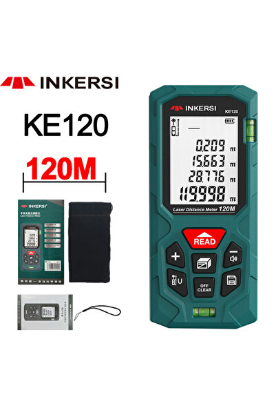 choice2 KE120 120m INKERSI Laser Rangefinder Digital Tape Measure 40M/70M/120...
