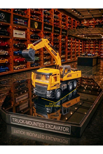 OYUNCAKSAHİLİ Excavatör Metal Ön Kafa Bölümlü Dozer Kepçe Kırılmaz Koleksiyon...