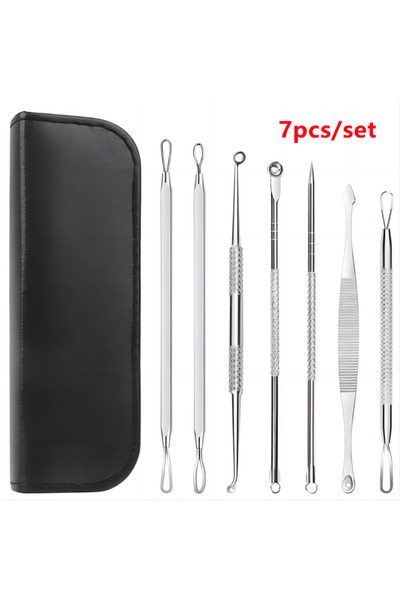 Choice 7pcs 7pcs Blackhead Remover Kit Stainless Steel Needles Set Pimple Com...
