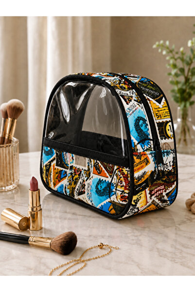 Wallery Bags Corded Fabric Transparent, Accessories & Makeup Bag