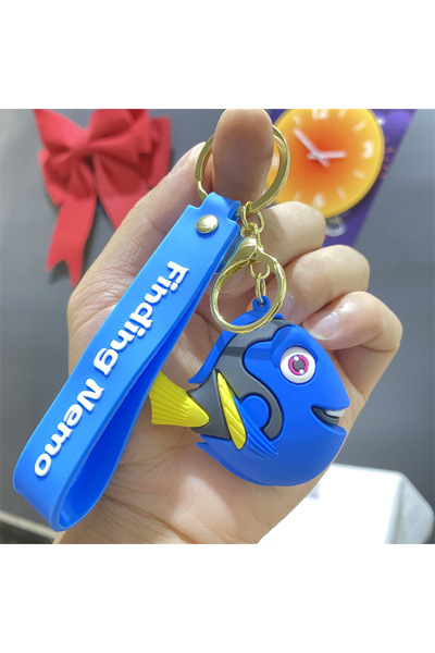 Choice سلسلة مفاتيح كرتونية بطول 6 سم، سلسلة مفاتيح على شكل سمكة قرش قبيحة، ع...