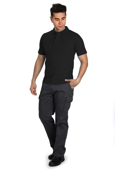 SAYGINLAR İŞ TEKSTİLİ T-shirt Polo Neck Short Sleeve