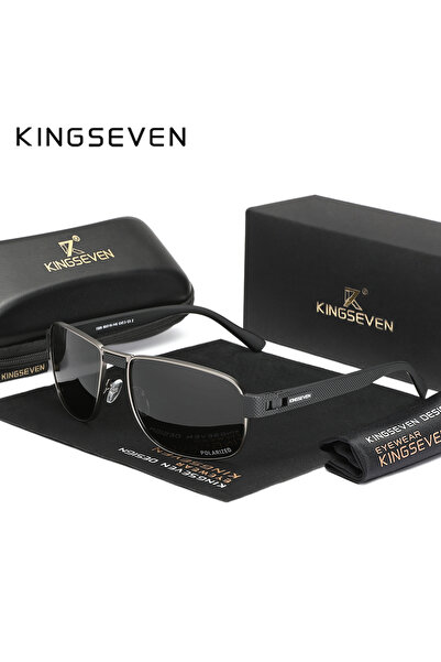 Choice1 Gun Gray KINGSEVEN Men Polarized UV400 Sunglasses Fashion Vintage Ret...