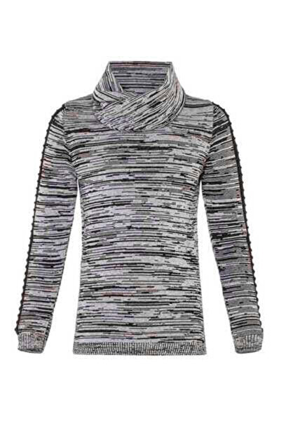 Cipo&Baxx Bp112 Gray Shawl Collar Children's Sweater