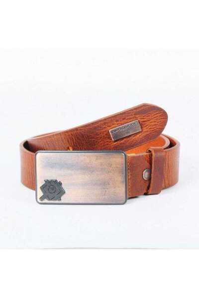 Cipo & Baxx C44857 Men's Leather Belt with Buckle