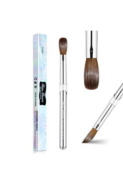 Choice S008-16 Shine Chance Acrylic Nail Art Brush, 100% Pure Kolinsky Hair O...