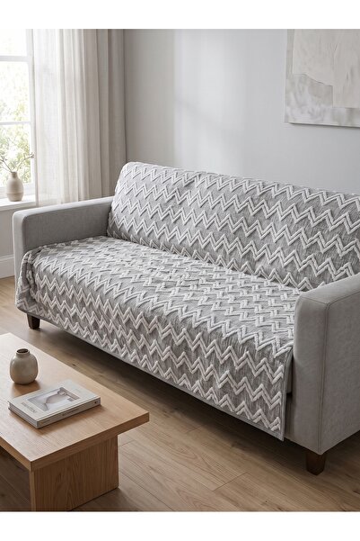 ELİTE COLLECTİON Kaymaz Çok Amaçlı Koltuk Örtüsü – %100 Keten Pamuk,1.70 x 2....
