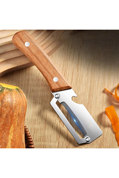 Choice 1pcs-wooden Stainless Steel Peeler with Wooden Handle for Peeling and ...