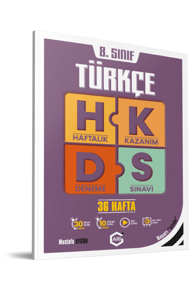 Arı Yayıncılık 8. SINIF TÜRKÇE HAFTALIK DENEME
