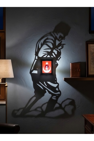 Lumishade Atatürk Gölge Lambası - Mustafa Kemal Atatürk Gece Lambası