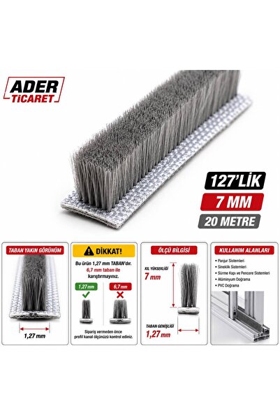 ADER 127 Pieces of Clay Wick 7mm Gray Fine 20 Meters