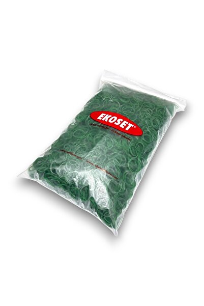 ekoset Rubber Package Packaging Buckle Money Rubber 40 mm Green 1 kg