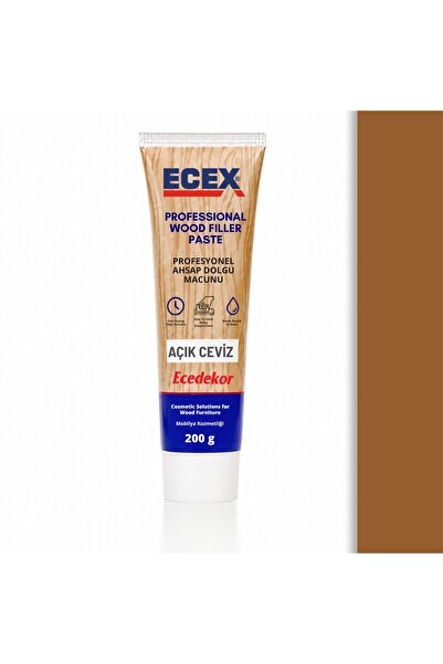 ecedekor ECEX Açık Ceviz Ahşap Dolgu Macunu Tüp (200gr)