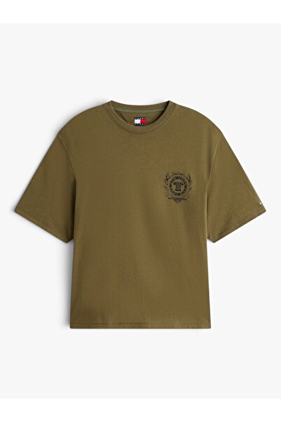 Tommy Hilfiger TJM 90S BILLS SS TEE Erkek Yeşil T-Shirt - DM0DM22332