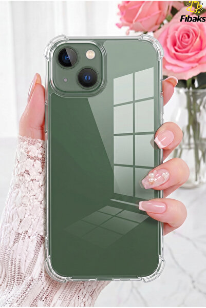Fibaks iPhone 12/12 Pro Kılıf Airbag Crystal Sert Pc Antishock Darbe Emici Ke...
