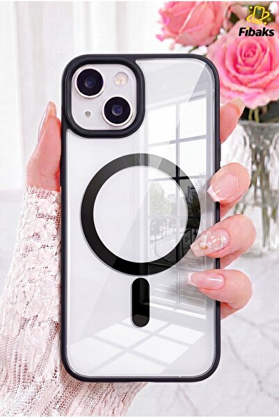 Fibaks iPhone 13/14/15 Kılıf Magsafe Wireless Şarj Özellikli Tam Koruma Renkl...