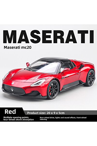 Choice6 سيارة مازيراتي MC20 كابريو رياضية نموذجية بمقياس 1/24، مصنوعة من سبيك...