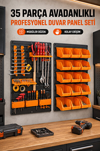 Begin Power 35 Parça Avadanlıklı Profesyonel Duvar Panel Seti Asr-6020
