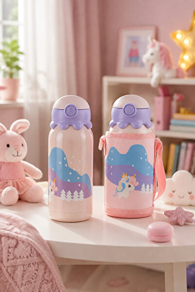 Valen ÇİFT DUVARLI VAKUMLU KIZ ÇOCUK TERMOS 500ML