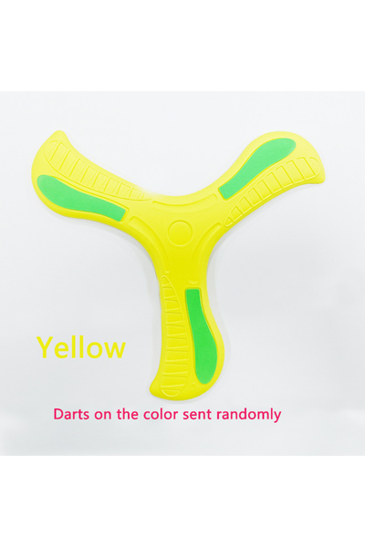 Choice Yellow Random Boomerang Toy Three-leaf Cross Outdoor Flying Disc Games...