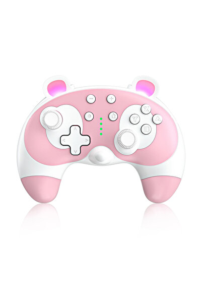 Choice1 Pink Dual-Operation Mode Gamepad with 6-Axis Gyro,Dual Vibration&Macr...