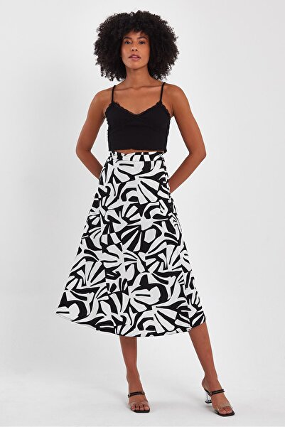 ALEXANDERGARDI PATTERNED LOOSE LONG SKIRT (B23-0023)
