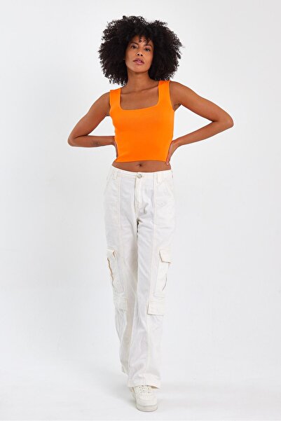 ALEXANDERGARDI ALEXANDERGARDİ SQUARE COLLAR CROP ATHLETE (A90779-S)