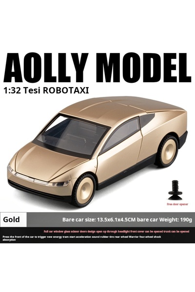 Choice Gold 1:32 Robotaxi Driverless Taxi Alloy Metal Diecast Model Car for T...