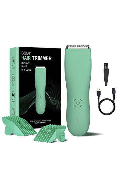 Choice green Men's Electric Groin & Body Shaver - Waterproof Dual Head Trimme...
