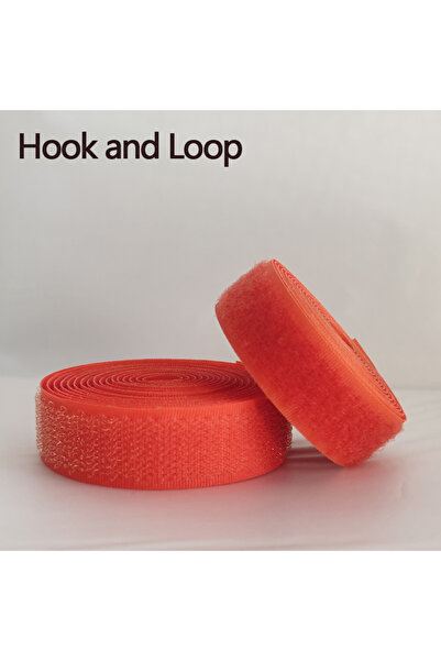 Choice4 20mm Wide Orange 2Meter 2Meter/Pair Colour Velcros Fastener Tape No G...