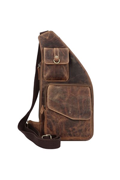 Greenburry Vintage Umhängetasche Leder 41 cm