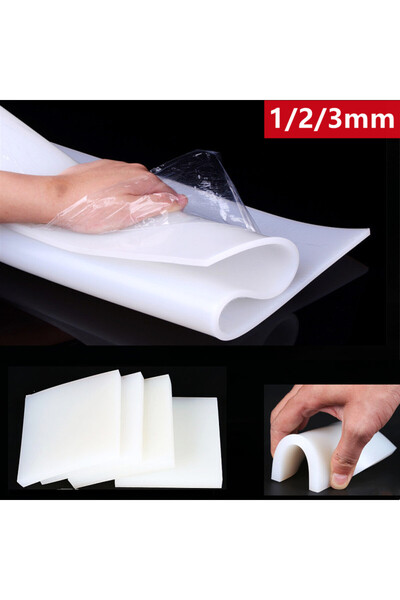 Choice5 1mm 200x200mm White Silicone Sheet 1/2/3mm Translucent Silicone No Pe...