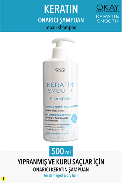 Okay Keratin Smooth Şampuan 500 Ml.