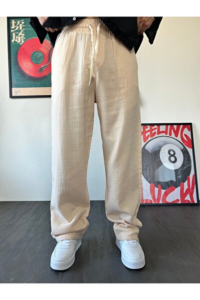 XPUPPETWEAR Muslin Fabric Basic Baggy Trousers