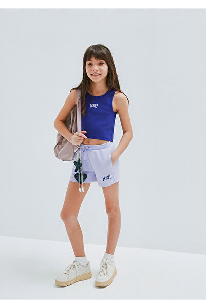 Mavi Printed Purple Shorts 7410002-70523