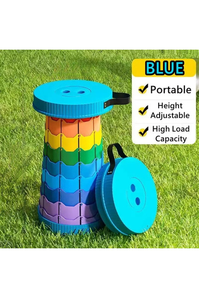 Choice Style 2 2025 1PC Rainbow Folding Stool Adjustable Height PP Material P...